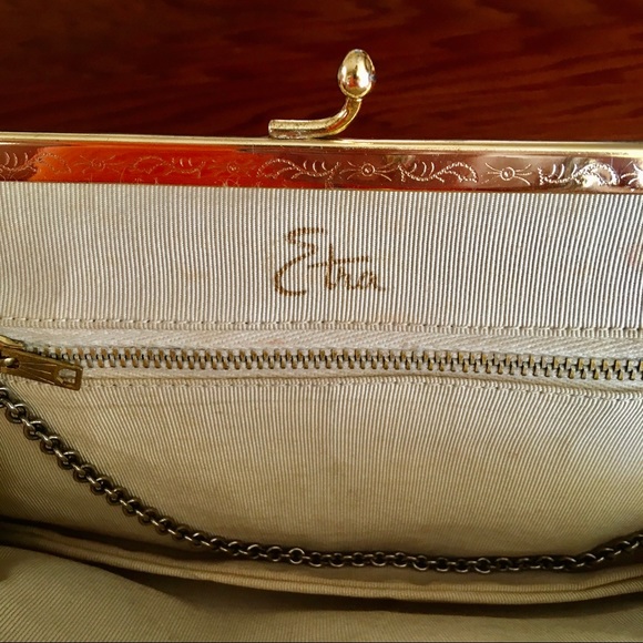 Vintage ETRA Leather Clutch - Picture 4 of 5